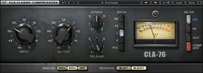 Waves CLA-76 Compressor / Limiter Chris Lord-Alge Classic Dynamics / Limiter Plug-in (Download)