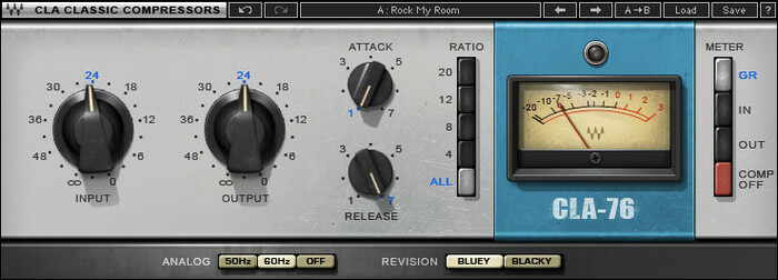 Waves CLA-76 Compressor / Limiter Chris Lord-Alge Classic Dynamics / Limiter Plug-in (Download)