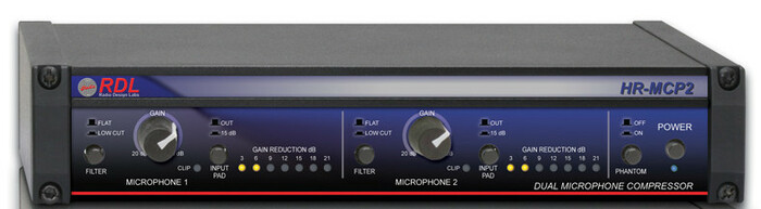 RDL HR-MCP2 2-Channel Microphone Compressor