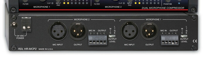 RDL HR-MP2A Dual Microphone Preamplifier