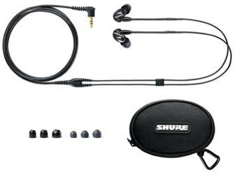 Shure SE215-CL Single-Driver Sound Isolating Earphones With Detachable Cable, Clear