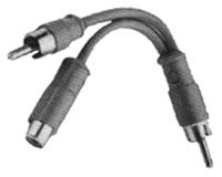 Switchcraft 330F2X 4" RCA-M And RCA-F To RCA-M Cable