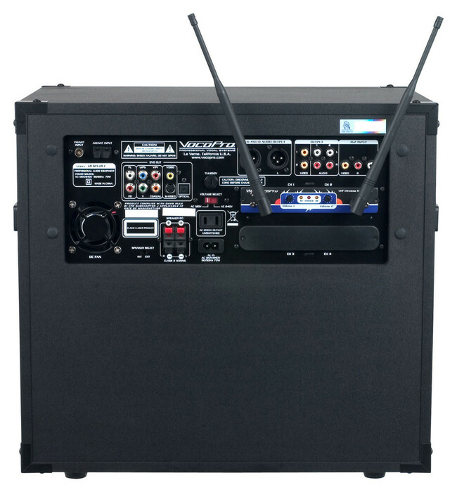 VocoPro HERO-REC-3&amp;4 Portable PA System With VHF Module Set 3 And 4 With 2 VHF Microphones