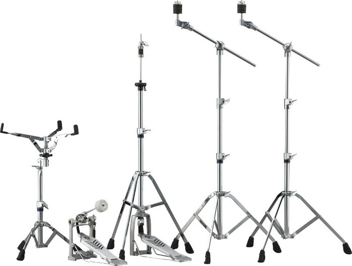 Yamaha HW-680 Single-Braced Hardware Pack 2 Boom Cymbal Stands, Snare Stand, Hi-hat Stand And Bass Drum Pedal