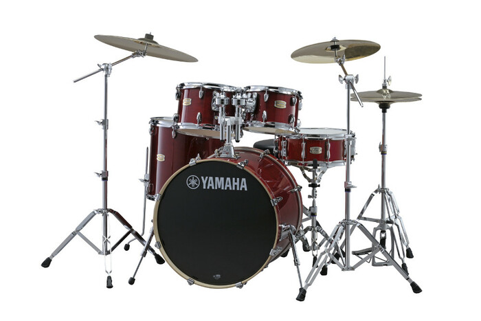 Yamaha Stage Custom Birch 5-Piece Drum Set - 20" Kick 10" And 12" Toms, 14" Floor Tom, 20" Kick, 14" Snare With HW-680W Hardware Pack