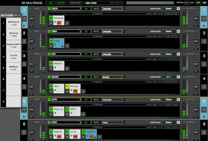 Waves MultiRack Software Host For Live Sound Applications
