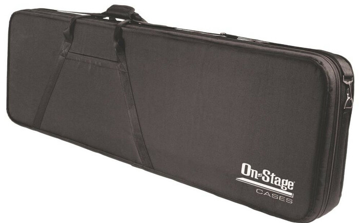 On-Stage GPCB5550 Polyfoam Electric Bass Guitar Case, Black