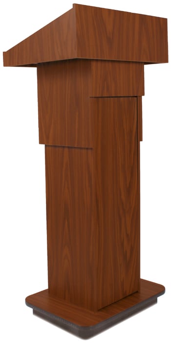 AmpliVox W505A 39" - 45" Executive Adjustable Column Lectern Without Sound System