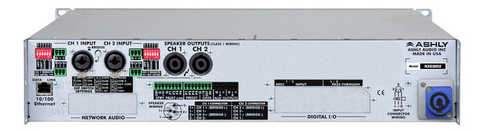 Ashly nXe8002 2-Channel Network Power Amplifier, 800W At 2 Ohms