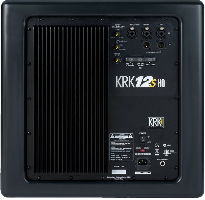 KRK 12sHO 12" High Output Powered Subwoofer