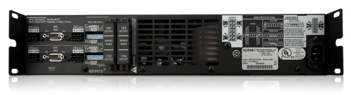 QSC CX204V 4-Channel Power Amplifier, 200W Per Channel At 70V