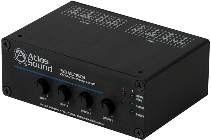 Atlas IED TSD-ML22VCA 2x2 Microphone / Line Preamp And VCA