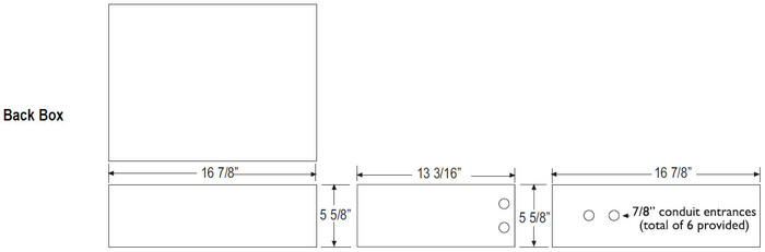 Renkus-Heinz CFX42-BACKBX 18 Gauge Metal Backbox For CFX42 2 Way Stairstep Speaker