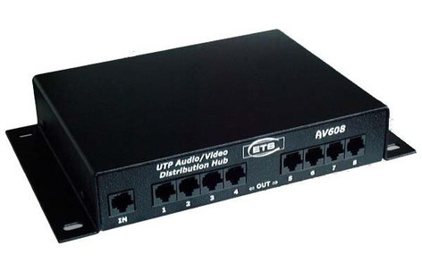 ETS AV608 8-Channel Audio/Video Distribution Hub