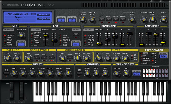 Image Line IL-POIZONE Poizone Subtractive Synthesizer Software Virtual Instrument