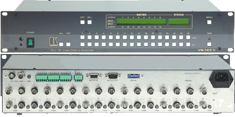 Kramer VS-162V/110V 16x16 Composite Video Matrix Switcher, 90MHz