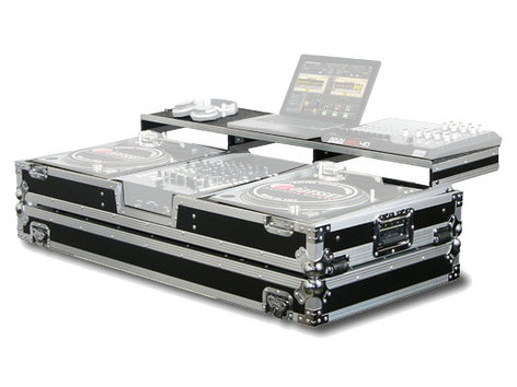 Odyssey FZGSPBM12W 49.5"x10.5"x24.3" Universal Turntable DJ Coffin