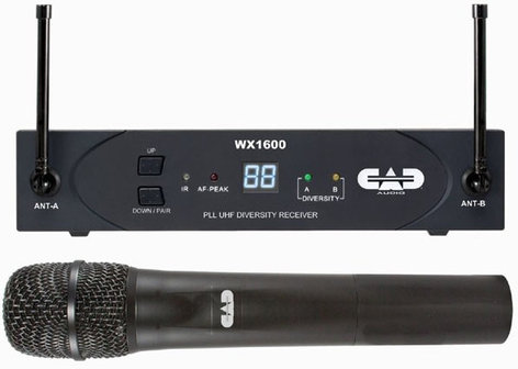 CAD Audio WX1600 UHF Wireless Handheld Microphone System