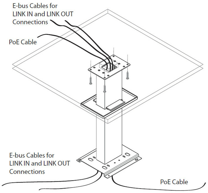 ClearOne 910-001-005-12 Ceiling Mount Kit With 12" Spanner For Beamforming Microphone Array