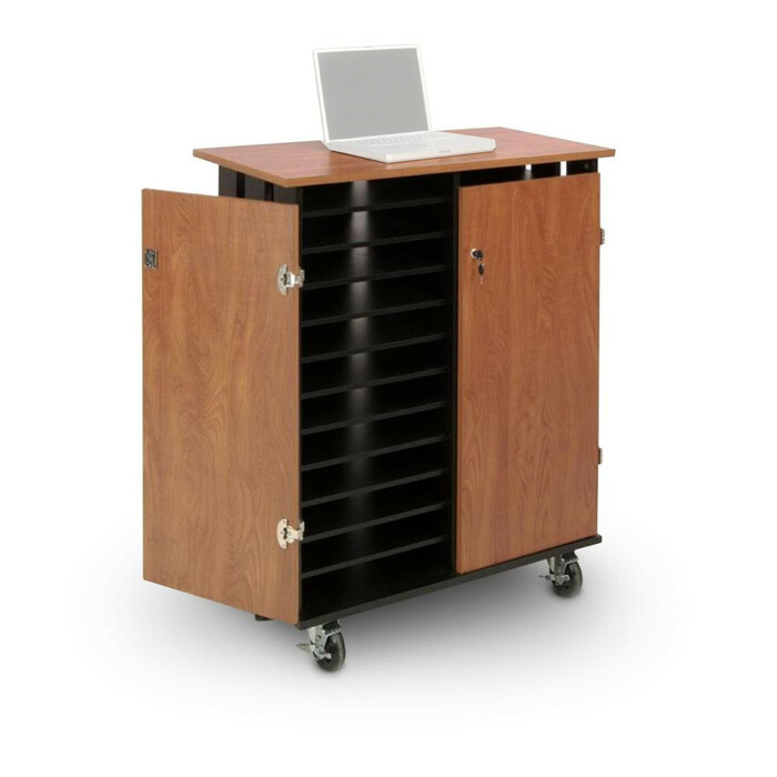Oklahoma Sound LCSC Laptop Storage & Charging Cart