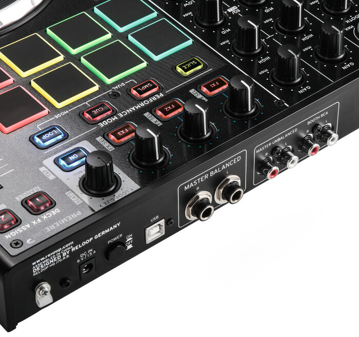 Reloop TM8 Terminal Mix 8 4-Deck USB Serato DJ Controller With Serato DJ