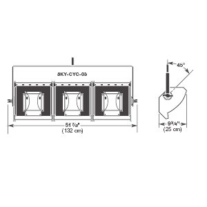 Altman Sky Cyc 1500W Three Cell Cyc Light