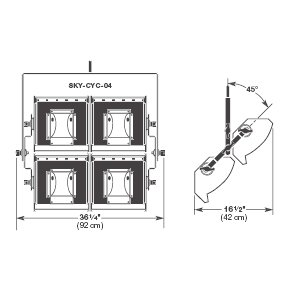 Altman Sky Cyc 1500W Four Cell Cyc Light