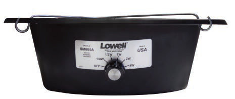 Lowell SM805A 8" Masking Speaker With Hanger Mount, 12W, 70V, Black