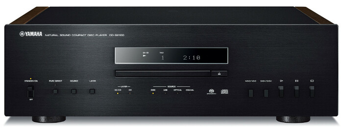 Yamaha CD-S2100BL Hi-Fi Integrated CD Player With USB DAC Audio, Black
