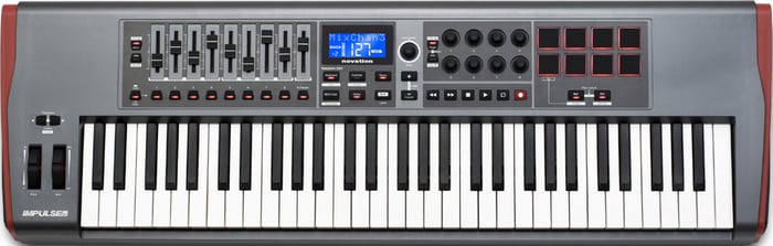 Novation IMPULSE-61-EDU Impulse 61 [EDUCATIONAL PRICING] 61-Key USB MIDI Controller Keyboard