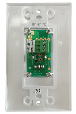 Atlas IED WPD-VC10K 10k Ohm Level Control Wall Plate In White