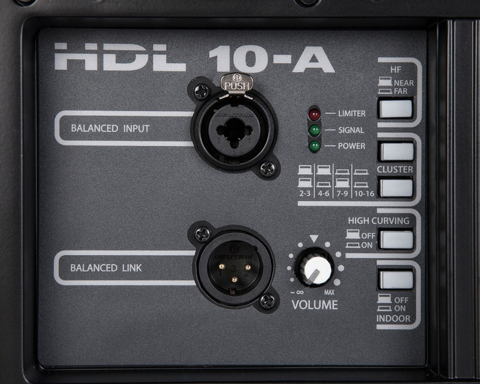RCF HDL 10-A Dual 8" Active Coaxial Line Array Module, 700W, Black