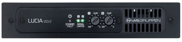 Lab Gruppen LUCIA 120/2M Commercial Power Amplifier With Advanced DSP And 4x4 Mix Matrix, 2x60W