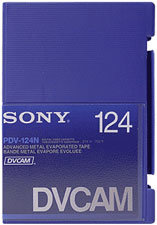 Sony PDV-124N DVCAM Video Cassette, 124 Mins