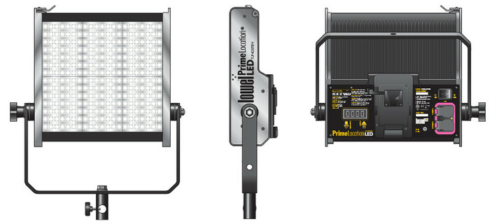 Lowel Light Mfg PL-01VTU Tungsten Color 5800-6000 Lumens LED Light Fixture With V-Lock Battery Plate