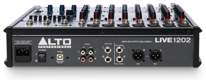 Alto Professional LIVE-1202 Live 1202 12-Channel 2-Bus Mixer With USB Interface And Built-In DSP Effects