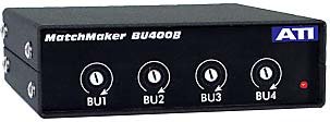 Audio Technologies BU400B Unidirectional 4-Channel Interface Converter With XLR To RCA