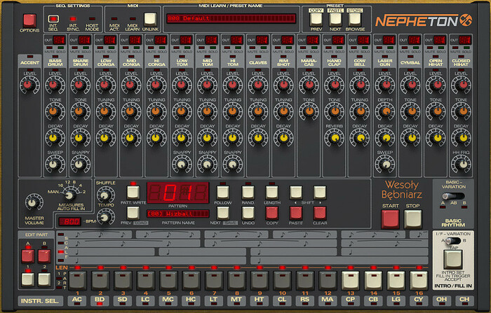 D16 Group Nepheton TR-808 Emulation Software Instrument Plugin