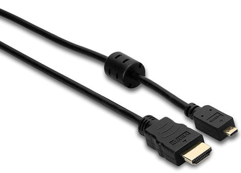 Hosa HDMM-403 3' HDMI To HDMI Micro High Speed Video Cable With Ethernet