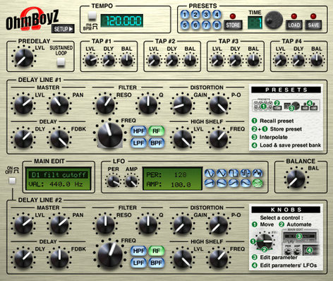 OHM Force Ohmboyz Multi-Tap Delay Software Plugin