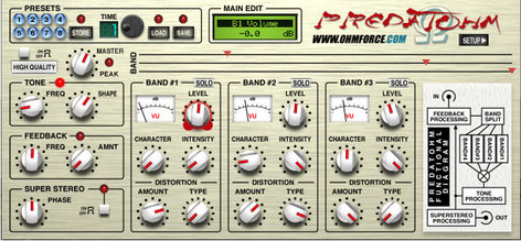 OHM Force Predatohm 3-Band Overdrive Software Plugin