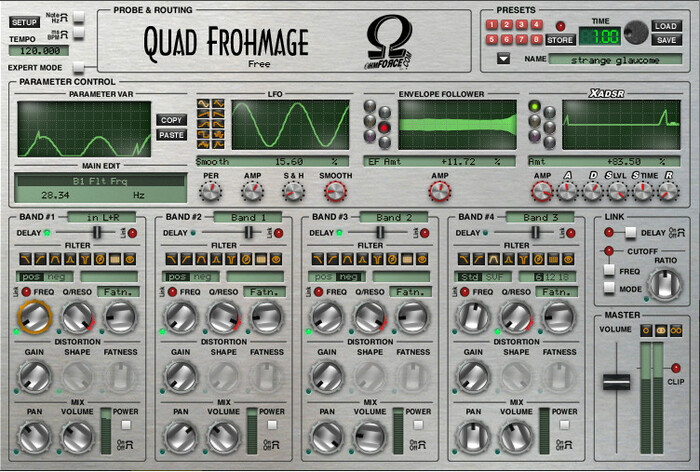 OHM Force QUAD-FROHMAGE Quad Fhromage 4-Band Sonic Chisel Software Plugin