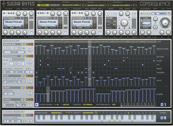 Sugar Bytes Consequence Chord Sequencer Software Instrument Plugin