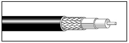West Penn 25819IV1000 1000' RG59 20AWG Tinned Copper Braid Plenum Coaxial Cable, Ivory