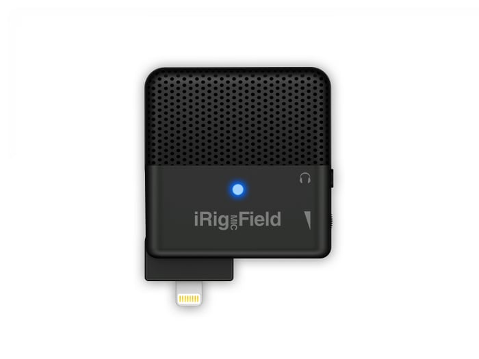 IK Multimedia IRIG-MIC-FIELD IRig Mic Field Stereo Condenser Field Microphone With Lightning Connector For IOS Devices