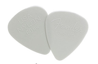 Fender 351 Shape Nylon Picks Nylon -Slip Grip Picks, 12-Pack