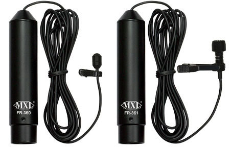 MXL FR-366K Lavalier Microphone Kit With 1 Omnidirectional Microphone And 1 Cardioid Microphone