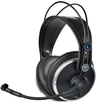 AKG HSC271 Professional Headset With Cardioid Condenser Mic, And Automatic Mute Switch In Headband