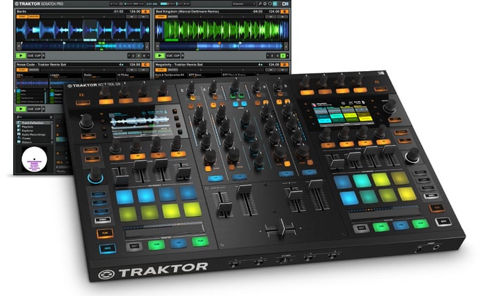 Native Instruments TRAKTOR-KONTROL-S8 Traktor Kontrol S8 All-In-One DJ Controller System With Traktor Scratch Pro 2