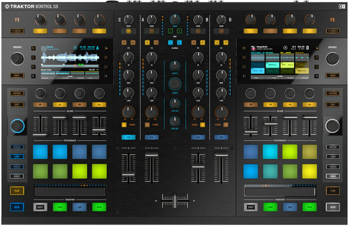 Native Instruments TRAKTOR-KONTROL-S8 Traktor Kontrol S8 All-In-One DJ Controller System With Traktor Scratch Pro 2